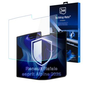 Matte screen protector for the navigation display for Renault Rafale esprit Alpine 2025 – 3mk TechWrap Matte™ Center Display