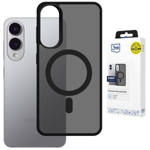 Smoked MagSafe case for Samsung Galaxy S25 Edge – 3mk HARDY® Hazy MagCase™ Black