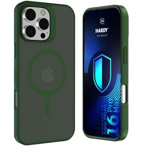 Smoked MagSafe case for Apple iPhone 16 Pro Max – 3mk HARDY® Hazy MagCase™ Green