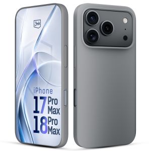 Silicone case for Apple iPhone 17 Pro Max/ 18 Pro Max - 3mk HARDY® Mellow Case™ Gray