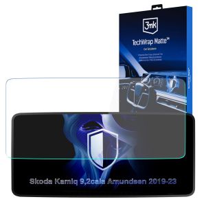 Matte screen protector for the navigation display for Skoda Kamiq Amundsen 2019-23 – 3mk TechWrap Matte™ Center Display