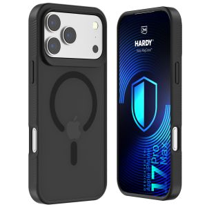 Smoked MagSafe case for Apple iPhone 17 Pro Max/ 18 Pro Max – 3mk HARDY® Hazy MagCase™ Black