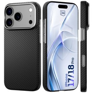 Aramid fiber case with MagSafe for Apple iPhone 17 Pro/ 18 Pro - 3mk HARDY® Aramid MagCase™