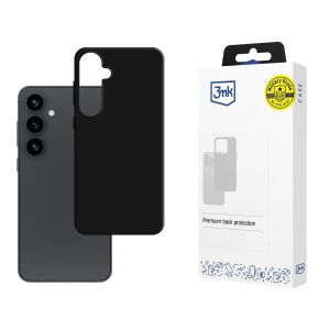 Silicone case for Samsung Galaxy S25 - 3mk HARDY® Mellow Case™ Black