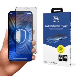 Tempered matte glass for Apple iPhone 17 Pro - 3mk Hardglass Matt Max Privacy