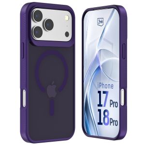 Smoked MagSafe case for Apple iPhone 17 Pro/ 18 Pro – 3mk HARDY® Hazy MagCase™ Purple