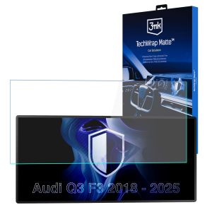 Matte screen protector for the navigation display for AUDI Q3 F3 2018-25 – 3mk TechWrap Matte™ Center Display
