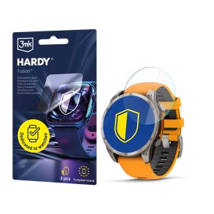Hybrid glass for smartwatch Garmin Fenix 8 Amoled 47mm  - 3mk HARDY® Fusion Watch Protection™