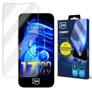 Super durable film for Apple iPhone 17 Pro Max - 3mk HARDY® Tectra™ (lifetime warranty)