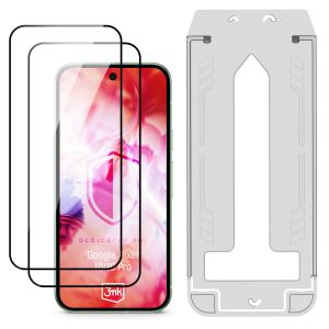 2x Tempered glass screen protector with applicator for Google Pixel 10/ 10 Pro - 3mk Hardy Hardura 9H