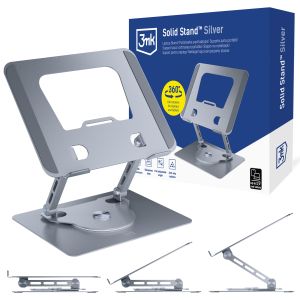 Aluminium laptop stand 3mk Solid Stand™ Silver