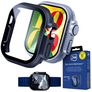 Case with tempered glass for Apple Watch Ultra/ Ultra 2/ Ultra 3 - 3mk Satin Armor WatchCase+™ Black
