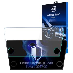 Matte screen protector for the navigation display for Skoda Octavia III Bolero 2017-20 – 3mk TechWrap Matte™ Center Display
