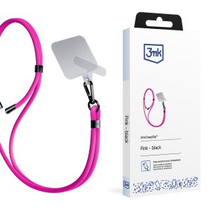 3mk EasyClip smartphone strap Pink (black)