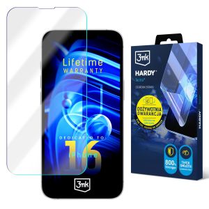 Super durable film for Apple iPhone 16 - 3mk HARDY® Tectra™ (lifetime warranty)