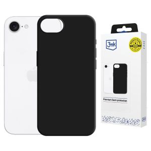 Silicone case with MagSafe for Apple iPhone 16E/ iPhone 17E - 3mk HARDY® Mellow MagCase™ Black
