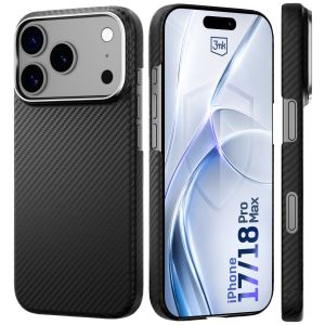 Aramid fiber case with MagSafe for Apple iPhone 17 Pro Max/ 18 Pro Max - 3mk HARDY® Aramid MagCase™