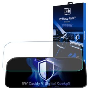 Matte protective film for the instrument cluster screen for VW Caddy V Digital Cockpit 2020- – 3mk TechWrap Matte Cluster™