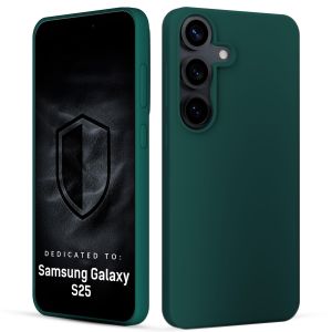 Silicone case for Samsung Galaxy S25 - 3mk HARDY® Mellow Case™ Green