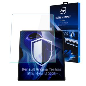 Matte screen protector for the navigation display for Renault Arkana Techno Mild Hybrid 2023- – 3mk TechWrap Matte™ Center Display