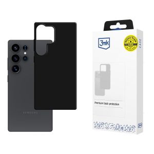 Silicone case for Samsung Galaxy S25 Ultra - 3mk HARDY® Mellow Case™ Black