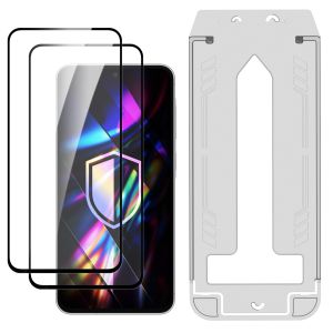 2x Tempered glass screen protector with applicator for Samsung Galaxy A56 - 3mk Hardy Hardura 9H