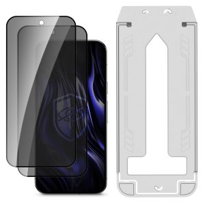2x Privacy Tempered Glass with Applicator for Google Pixel 10/ 10 Pro - 3mk HARDY® Privzone 9H™