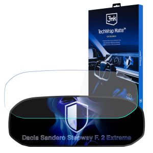 Matte protective film for the instrument cluster screen for Dacia Sandero Stepway F. 2 Extreme – 3mk TechWrap Matte Cluster™