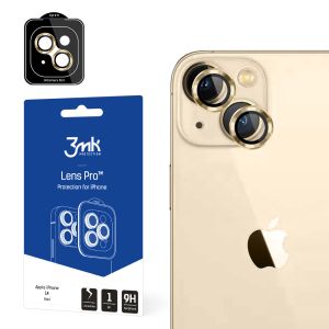Tempered glass for the camera lens for Apple iPhone 14 - 3mk Lens Protection Pro Gold
