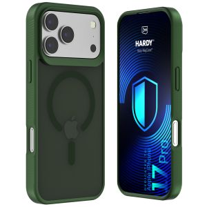 Smoked MagSafe case for Apple iPhone 17 Pro/ 18 Pro – 3mk HARDY® Hazy MagCase™ Green