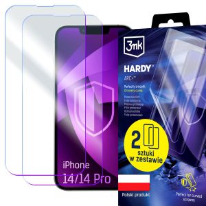 2x Protective film for Apple iPhone 14/14 Pro - 3mk HARDY® ARC+