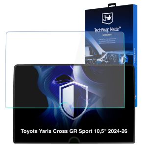 Matte screen protector for the navigation display for Toyota Yaris Cross GR Sport 10,5" 2024-26 – 3mk TechWrap Matte™ Center Display