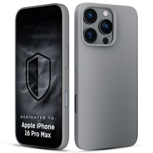 Silicone case with MagSafe for Apple iPhone 16 Pro Max - 3mk HARDY® Mellow MagCase™ Natural Titanium