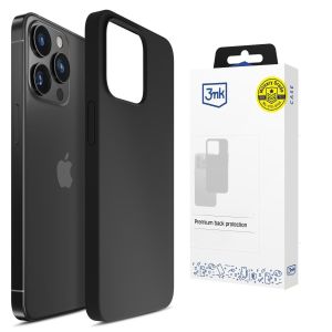 Silicone case for Apple iPhone 16 Pro - 3mk HARDY® Mellow Case™ Black