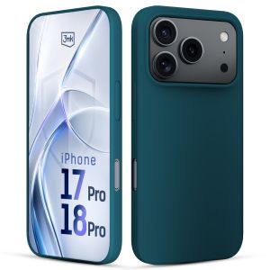 Silicone case for Apple iPhone 17 Pro/ 18 Pro - 3mk HARDY® Mellow Case™ Green