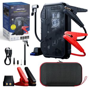 Jump Starter 3000A with 65W powerbank, compressor, and LED torch - 3mk Motio HyperBoost Pro 3000A 4w1™