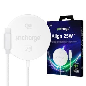 25W Wireless Charger MagSafe Qi2.2 3mk incharge® Align 25W™ for Apple white