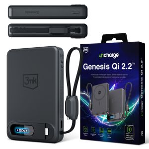Powerbank 10 000 mAh with MagSafe USB-C PD45W 3mk Genesis™ Black
