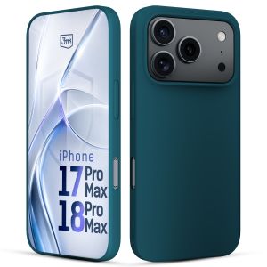 Silicone case for Apple iPhone 17 Pro Max/ 18 Pro Max - 3mk HARDY® Mellow Case™ Green