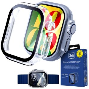 Case with tempered glass for Apple Watch Ultra/ Ultra 2/ Ultra 3 - 3mk Satin Armor WatchCase+™ Clear