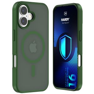 Smoked MagSafe case for Apple iPhone 16 – 3mk HARDY® Hazy MagCase™ Green