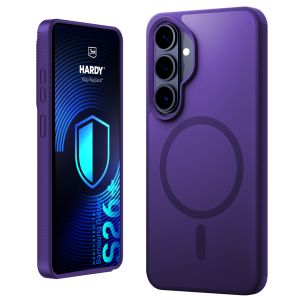 Smoked MagSafe case for Samsung Galaxy S26+ – 3mk HARDY® Hazy MagCase™ Purple