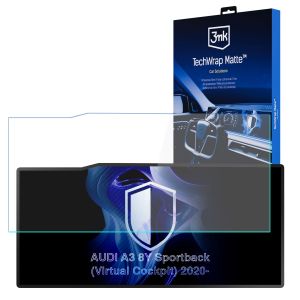 Matte screen protector for the navigation display for AUDI A3 8Y Sportback (Virtual Cockpit) 2020- – 3mk TechWrap Matte™ Center Display
