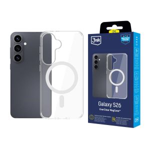 Pancerne etui z MagSafe na Samsung Galaxy S26 - 3mk EverClear MagCase
