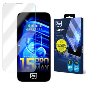 Super durable film for Apple iPhone 15 Pro Max - 3mk HARDY® Tectra™ (lifetime warranty)
