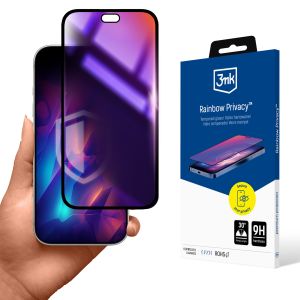 Privacy tempered glass for Apple iPhone 18 Pro - 3mk Rainbow Privacy