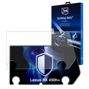 Matte screen protector for the navigation display for Lexus RX 450h+ (2022 - 2026) – 3mk TechWrap Matte™ Center Display
