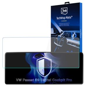 Matte protective film for the instrument cluster screen for VW Passat B9 Digital Cockpit Pro 2024- – 3mk TechWrap Matte Cluster™