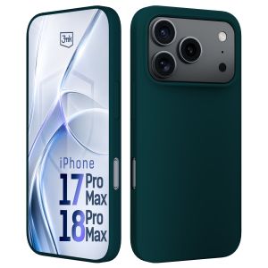 Silicone case for Apple iPhone 17 Pro Max/ 18 Pro Max - 3mk HARDY® Mellow Case™ Dark Green