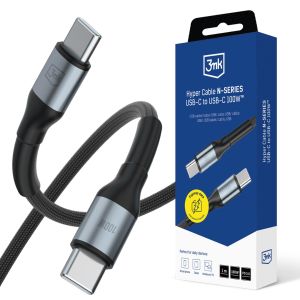 Cable 1m 100W 20V/5A PD 3.0 3mk Hyper Cable N-SERIES USB-C to USB-C 100W™ Black